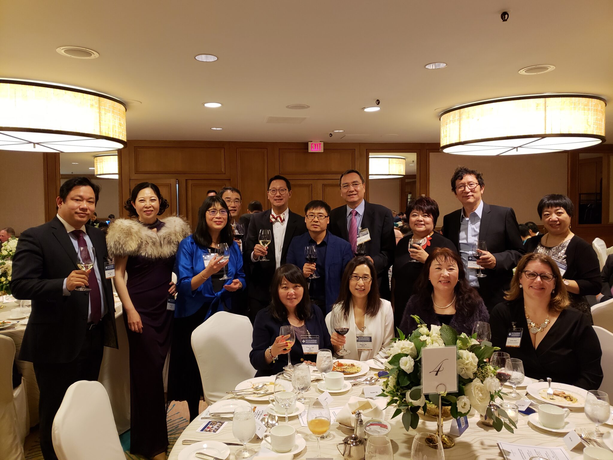 HXMS members at a community banquet